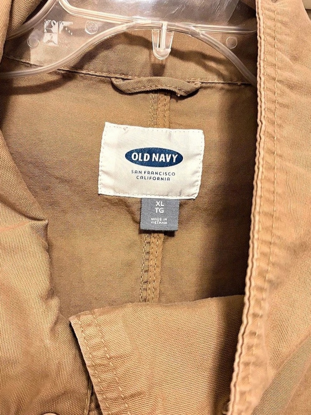 Old Navy Women’s Utility Jacket in Tan Size XL - Picture 4 of 9
